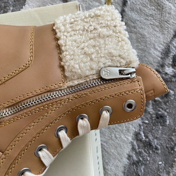 NWT COUGAR Caramel Waterproof Leather Stella Lined Boots - Picture 4 of 14